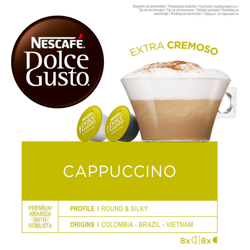 КАФЕ NESCAFE D.GUSTO CAPPUCCINO 16 CAP КАФЕ NESCAFE D.GUSTO CAPPUCCINO 16 CAP
