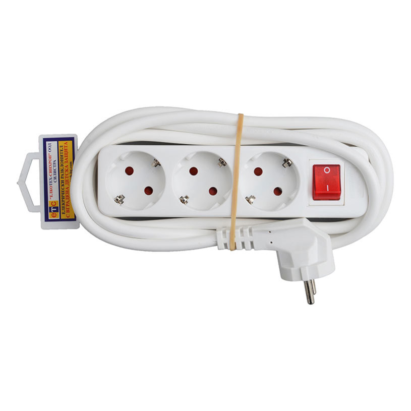 Разкл. 3 гн. 3м+ключ бял ETC 13931 Разкл. 3 гн. 3м+ключ бял ETC 13931