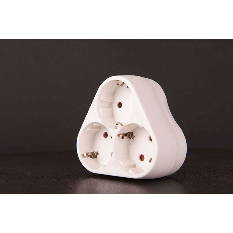 Адаптер 3 гн. бял ETC 13000 Адаптер 3 гн. бял ETC 13000