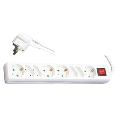 Разкл. 4+4 гн. 1.5м+ключ ДЗ бял KONEKTO Разкл. 4+4 гн. 1.5м+ключ ДЗ бял KONEKTO