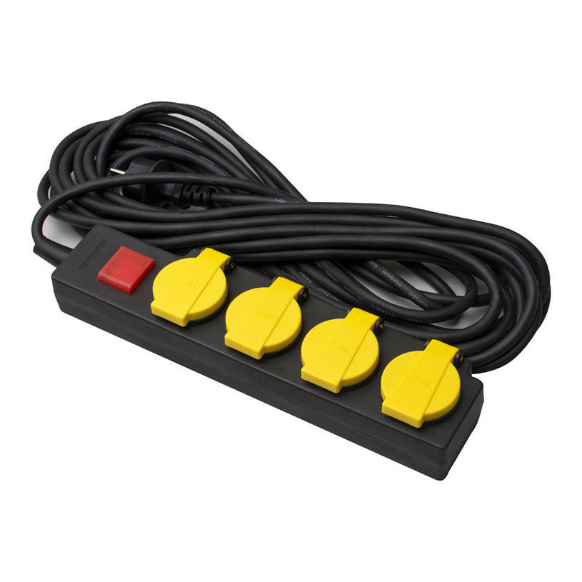 &Разкл. 4 гн. 10м+ключ ДЗ IP44 чр KONE &Разкл. 4 гн. 10м+ключ ДЗ IP44 чр KONE