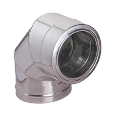 #ДВОЙНО КОЛЯНО 90 Ф80 - 120ММ ИНОКС #ДВОЙНО КОЛЯНО 90 Ф80 - 120ММ ИНОКС