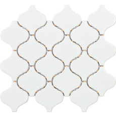 МОЗАЙКА INTERMATEX FLAME WHITE GLOSS 24.6X28 CM МОЗАЙКА INTERMATEX FLAME WHITE GLOSS 24.6X28 CM