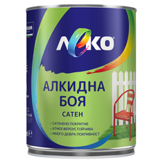 LEKO АЛКИДНА БОЯ САТЕН ТЪМНОКАФЯВ 650 ml LEKO АЛКИДНА БОЯ САТЕН ТЪМНОКАФЯВ 650 ml