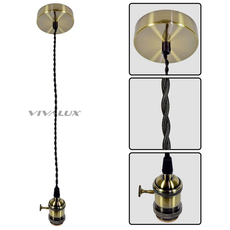 ПЕНДЕЛ E27 С ПРЕКЪСВАЧ RETRO ЗЛ/Ч КАБЕЛ ПЕНДЕЛ E27 С ПРЕКЪСВАЧ RETRO ЗЛ/Ч КАБЕЛ