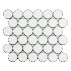 МОЗАЙКА INTERMATEX ROUND WHITE 30.4X26.3 CM МОЗАЙКА INTERMATEX ROUND WHITE 30.4X26.3 CM