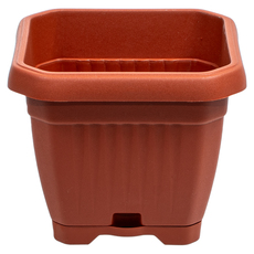 ПЛАСТМАСОВА САКСИЯ 12X12CM RECA PLAST GAIA ПЛАСТМАСОВА САКСИЯ 12X12CM RECA PLAST GAIA