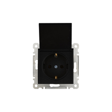 КОНТАКТ ЕДИНИЧЕН С КАПАК МЕХАНИЗЪМ ЧЕРЕН MAKEL KAREA LINE КОНТАКТ ЕДИНИЧЕН С КАПАК МЕХАНИЗЪМ ЧЕРЕН MAKEL KAREA LINE