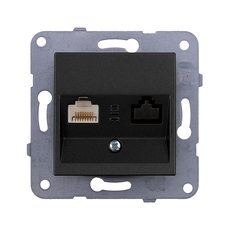 РОЗЕТКА RJ45 CAT 5E ЧЕРНА KARRE+ РОЗЕТКА RJ45 CAT 5E ЧЕРНА KARRE+