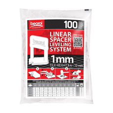 ФИКСАТОР ЗА НИВЕЛИРАНЕ НА ПЛОЧКИ BEOROL 1 ММ 100 БР ФИКСАТОР ЗА НИВЕЛИРАНЕ НА ПЛОЧКИ BEOROL 1 ММ 100 БР