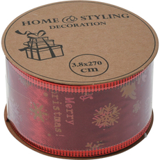 КОЛЕДНА ЛЕНТА 38MM HOME&STYLING ANM222680 КОЛЕДНА ЛЕНТА 38MM HOME&STYLING ANM222680