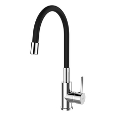 СМЕСИТЕЛ ЗА КУХНЯ С ПОДВИЖНО РАМО RUBINETA TWISTER -33 BLACK СМЕСИТЕЛ ЗА КУХНЯ С ПОДВИЖНО РАМО RUBINETA TWISTER -33 BLACK