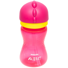 ЧАША СЪС СЛАМКА 300 ML РОЗОВА 12 М + PHILIPS AVENT ЧАША СЪС СЛАМКА 300 ML РОЗОВА 12 М + PHILIPS AVENT