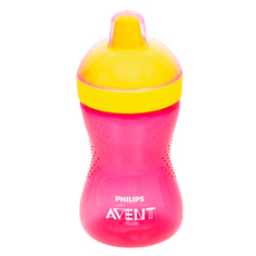 ЧАША С ТВЪРД НАКРАЙНИК 300ML РОЗОВА 18М+ PHILIPS AVENT ЧАША С ТВЪРД НАКРАЙНИК 300ML РОЗОВА 18М+ PHILIPS AVENT
