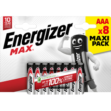 ***БАТ. ENERGIZER MAX AAA 1.5V 8 БРОЯ ***БАТ. ENERGIZER MAX AAA 1.5V 8 БРОЯ