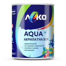 AQUA АКРИЛАТНА БОЯ САТЕН ЛАЙМ 600 ML AQUA АКРИЛАТНА БОЯ САТЕН ЛАЙМ 600 ML