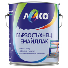 LEKO БЪРЗОСЪХНЕЩ ЕМАЙЛЛАК RAL 6018 2.5 L LEKO БЪРЗОСЪХНЕЩ ЕМАЙЛЛАК RAL 6018 2.5 L