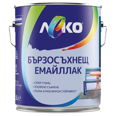 LEKO БЪРЗОСЪХНЕЩ ЕМАЙЛЛАК RAL 8002 2.5 L LEKO БЪРЗОСЪХНЕЩ ЕМАЙЛЛАК RAL 8002 2.5 L