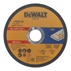 DEWALT ДИСК ЗА INOX 125X1 MM 10БР DEWALT ДИСК ЗА INOX 125X1 MM 10БР