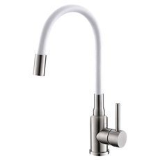 СМЕСИТЕЛ ЗА КУХНЯ С ПОДВИЖНО ALVEUS РАМО FLEXA БЯЛ СМЕСИТЕЛ ЗА КУХНЯ С ПОДВИЖНО ALVEUS РАМО FLEXA БЯЛ