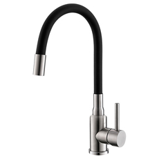 СМЕСИТЕЛ ЗА КУХНЯ С ПОДВИЖНО ALVEUS РАМО FLEXA ЧЕРЕН СМЕСИТЕЛ ЗА КУХНЯ С ПОДВИЖНО ALVEUS РАМО FLEXA ЧЕРЕН