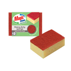 ГЪБА ЗА СИЛНО ЗАМЪРСЕНИ ПОВЪРХНОСТИ 2 БР MAGIC CLEAN ГЪБА ЗА СИЛНО ЗАМЪРСЕНИ ПОВЪРХНОСТИ 2 БР MAGIC CLEAN
