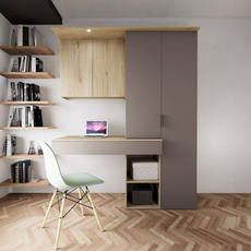 БЮРО/ГАРДЕРОБ POSITANO АРВЕН СОНОМА/ЛАТЕ БЮРО/ГАРДЕРОБ POSITANO АРВЕН СОНОМА/ЛАТЕ