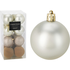 К-КТ КОЛЕДНИ ТОПКИ 8CM 16БР ШАМПАНСКО К-КТ КОЛЕДНИ ТОПКИ 8CM 16БР ШАМПАНСКО