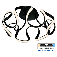 LED ПЛАФОН 54W 3000-6000K 3254LM ЧЕРЕН VIVALUX MEANDRA-C LED ПЛАФОН 54W 3000-6000K 3254LM ЧЕРЕН VIVALUX MEANDRA-C