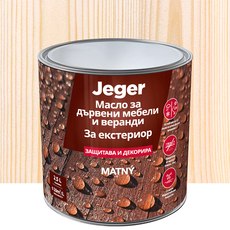 JEGER МАСЛО ЗА ДЪРВО НАТУРАЛ 2.5 L JEGER МАСЛО ЗА ДЪРВО НАТУРАЛ 2.5 L