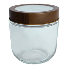 БУРКАН С ПРОЗРАЧНА КАПАЧКА 350 ML WOOD BRIO БУРКАН С ПРОЗРАЧНА КАПАЧКА 350 ML WOOD BRIO