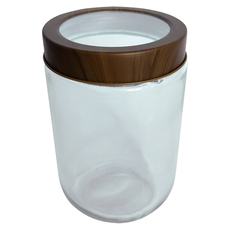 БУРКАН С ПРОЗРАЧНА КАПАЧКА 600 ML WOOD BRIO БУРКАН С ПРОЗРАЧНА КАПАЧКА 600 ML WOOD BRIO