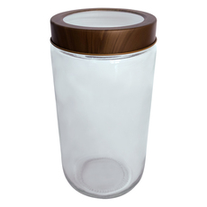БУРКАН С ПРОЗРАЧНА КАПАЧКА 800 ML WOOD BRIO БУРКАН С ПРОЗРАЧНА КАПАЧКА 800 ML WOOD BRIO