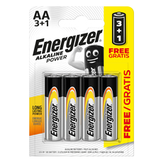БАТЕРИИ ENERGIZER ALKALINE POWER AA 3+1 БАТЕРИИ ENERGIZER ALKALINE POWER AA 3+1
