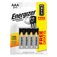 БАТЕРИИ ENERGIZER ALKALINE POWER AAA 3+1 БАТЕРИИ ENERGIZER ALKALINE POWER AAA 3+1