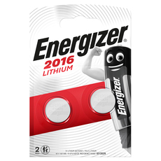 BATTERIES CR2016 PACK OF 2 ENERGIZER LITHIUM BATTERIES CR2016 PACK OF 2 ENERGIZER LITHIUM