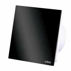 ВЕНТИЛАТОР 100 12W FLAT GLASS BLACK ВЕНТИЛАТОР 100 12W FLAT GLASS BLACK