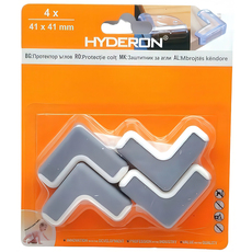 ПРОТЕКТОР ЪГЛОВ HBS-412 41 MM СИВ 4 БР HYDERON ПРОТЕКТОР ЪГЛОВ HBS-412 41 MM СИВ 4 БР HYDERON