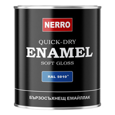 ЕМАЙЛЛАК ЗА ДЪРВО И МЕТАЛ RAL 5010 СИН 0.650 L NERRO ЕМАЙЛЛАК ЗА ДЪРВО И МЕТАЛ RAL 5010 СИН 0.650 L NERRO
