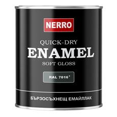 ЕМАЙЛЛАК ЗА ДЪРВО И МЕТАЛ RAL 7016 АНТРАЦИТ 0.650 L NERRO ЕМАЙЛЛАК ЗА ДЪРВО И МЕТАЛ RAL 7016 АНТРАЦИТ 0.650 L NERRO