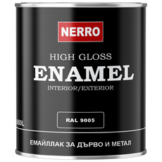 NERRO ЕМАЙЛЛАК RAL 9005 ЧЕРНО 0.650 L NERRO ЕМАЙЛЛАК RAL 9005 ЧЕРНО 0.650 L