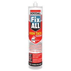 SOUDAL ЛЕПИЛО HIGH TACK ПРОЗРАЧЕН 290 ML SOUDAL ЛЕПИЛО HIGH TACK ПРОЗРАЧЕН 290 ML