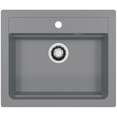 GRANITE KITCHEN SINK ALVEUS ATROX 30 59Х50Х19.5 CM СИВА GRANITE KITCHEN SINK ALVEUS ATROX 30 59Х50Х19.5 CM СИВА