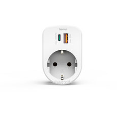 АДАПТЕР ШУКО С USB A+C БЯЛ АДАПТЕР ШУКО С USB A+C БЯЛ