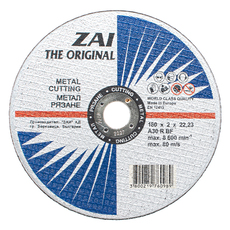 ДИСК ЗА РЯЗАНЕ НА МЕТАЛ ZAI 180x2x22.23 ДИСК ЗА РЯЗАНЕ НА МЕТАЛ ZAI 180x2x22.23