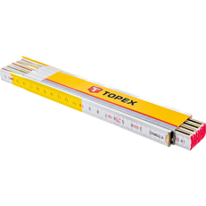 Дърводелски метър, дълж. 2м,бяло и жълто Дърводелски метър, дълж. 2м,бяло и жълто