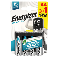 БАТ.ENERGIZER MAX PLUS AA/1,5V/3+1бр. БАТ.ENERGIZER MAX PLUS AA/1,5V/3+1бр.