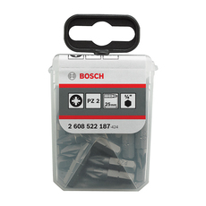 BOSCH БИТОВЕ PZ2 25MM КУТИЯ 25БР BOSCH БИТОВЕ PZ2 25MM КУТИЯ 25БР