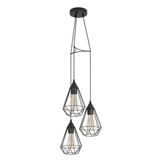 ПЕНДЕЛ 3ХЕ27 ЧЕРЕН РЕШЕТКА EGLO TARBES ПЕНДЕЛ 3ХЕ27 ЧЕРЕН РЕШЕТКА EGLO TARBES