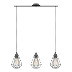 ПЕНДЕЛ 3ХЕ27 ЧЕРЕН РЕШЕТКА EGLO TARBES ПЕНДЕЛ 3ХЕ27 ЧЕРЕН РЕШЕТКА EGLO TARBES